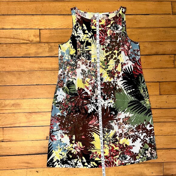 J. Jill Floral Sleeveless Shift Mini Dress, Size Small - Picture 7 of 9